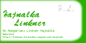 hajnalka linkner business card